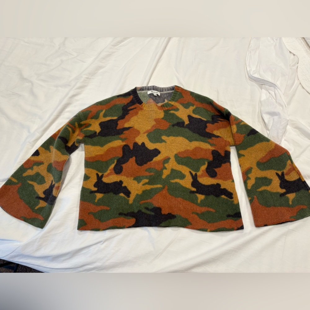 Madewell Camouflage Crewneck Sweater